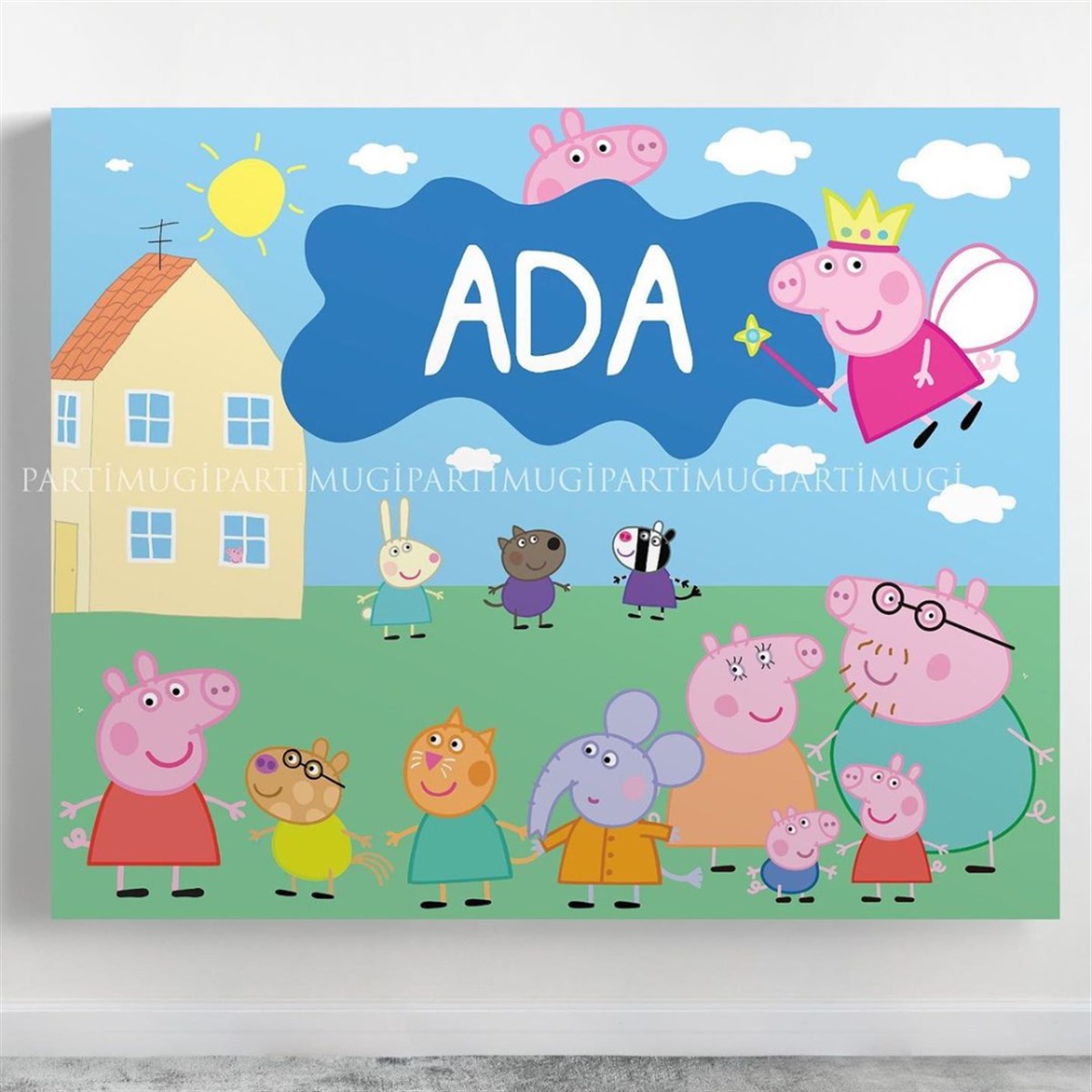 Peppa Pig Ve Arkadaşları Temalı Afiş Branda