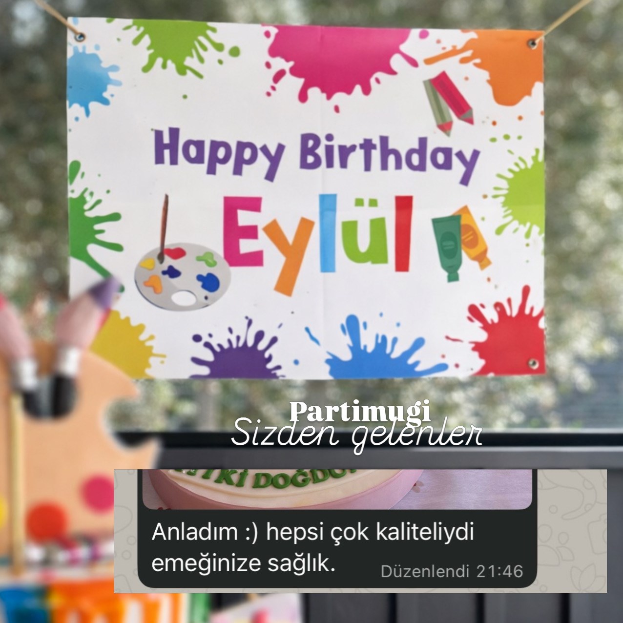 Ressam Temalı Eğlenceli Afiş Branda