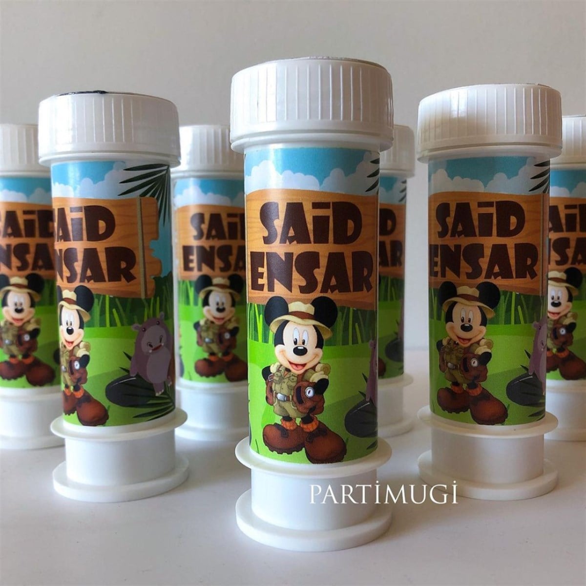 Safari Mickey Mouse Temalı Köpük Baloncuk