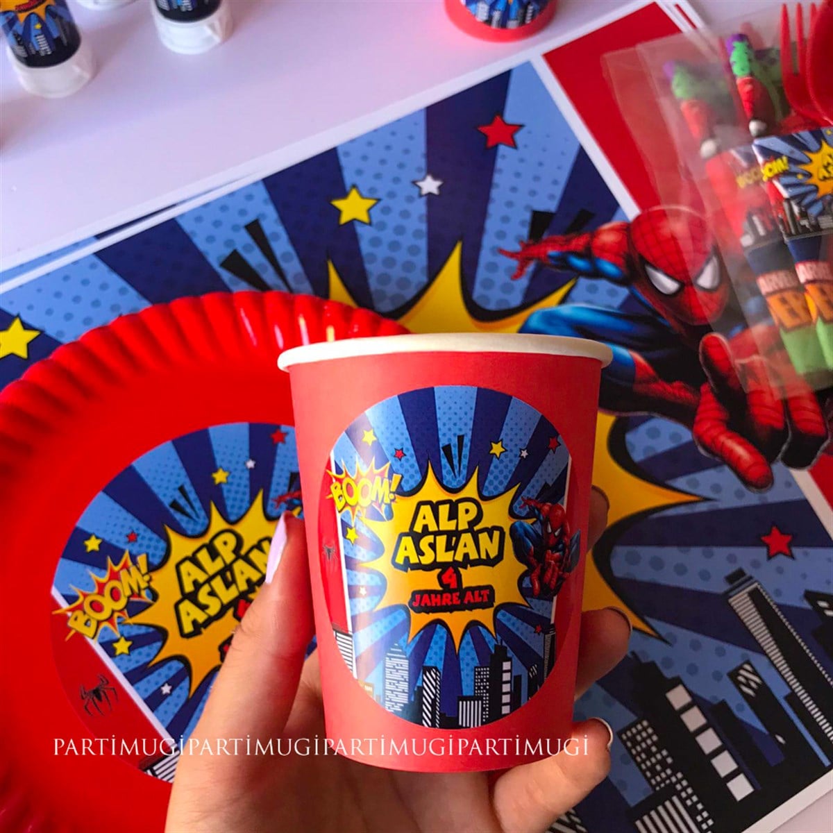 Spiderman Temalı Bardak