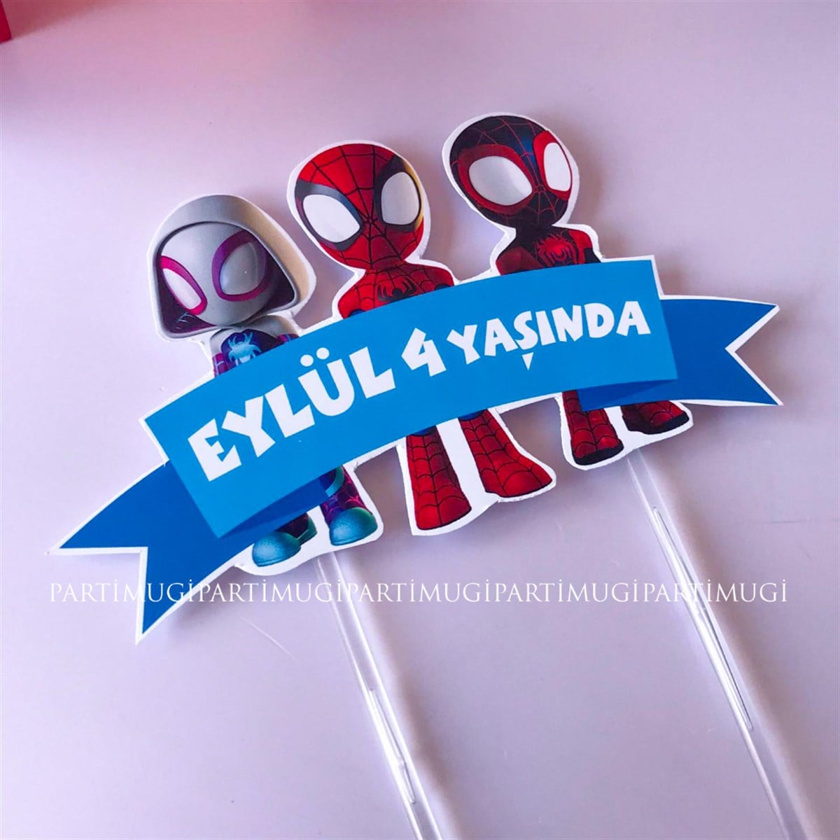 Spidey Temalı Pasta Süsü