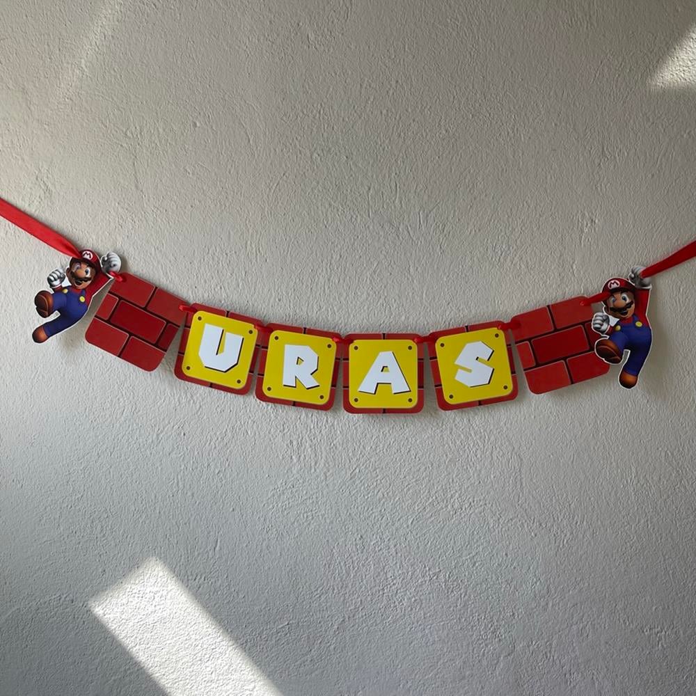 Super Mario Temalı Harf Banner