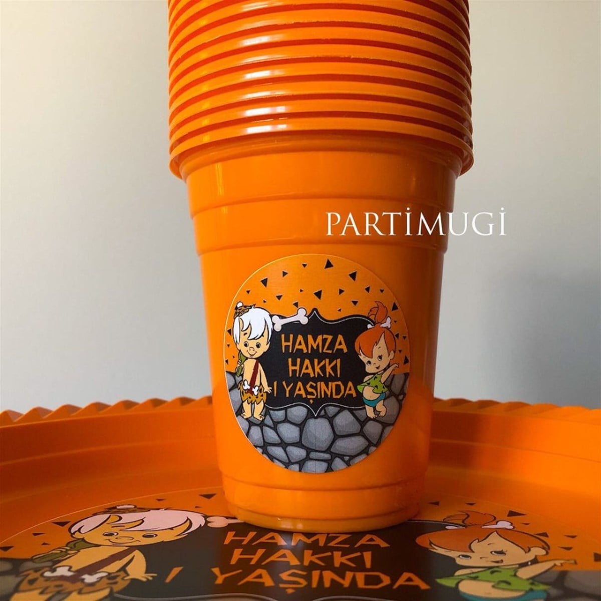 Taş Devri Temalı Bardak