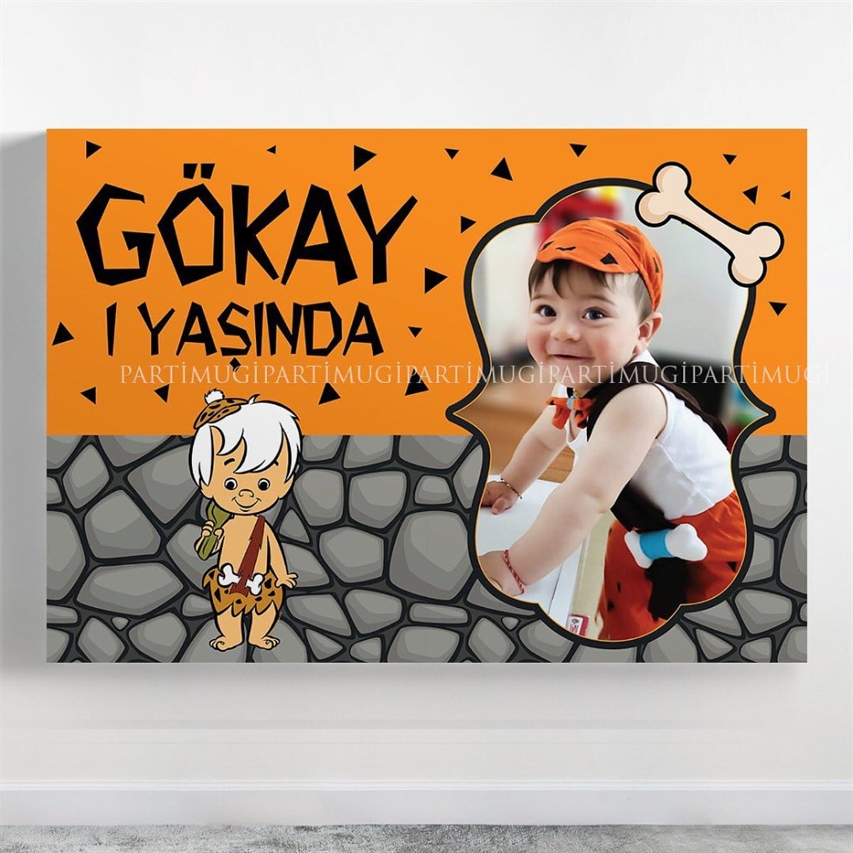Taş Devri Temalı Fotoğraflı Afiş Branda