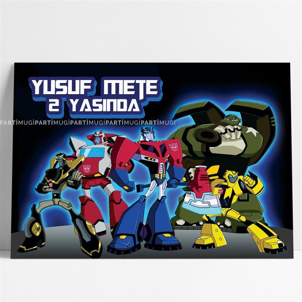 Transformers Optimus Prime Temalı Afiş Branda