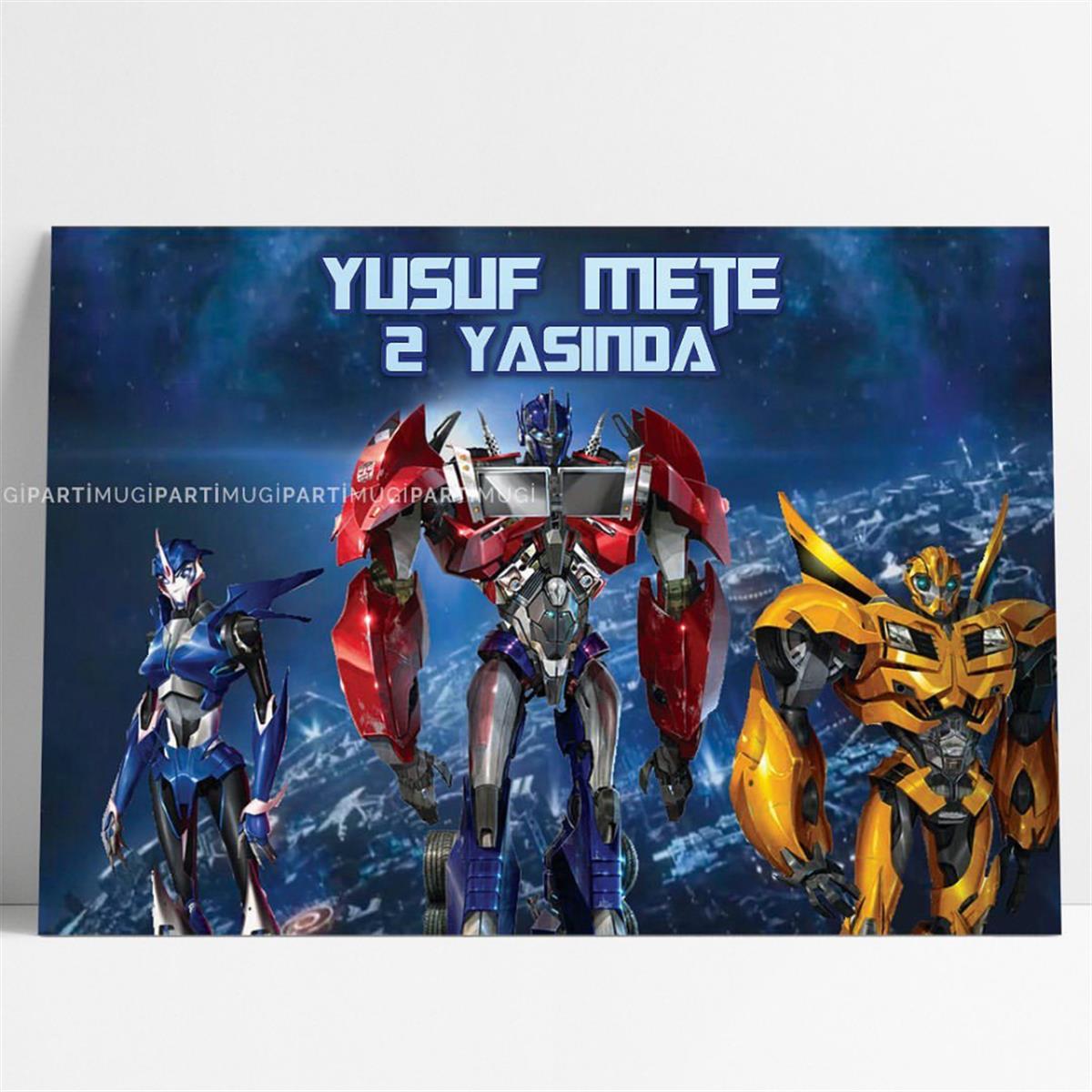 Transformers Temalı Afiş Branda