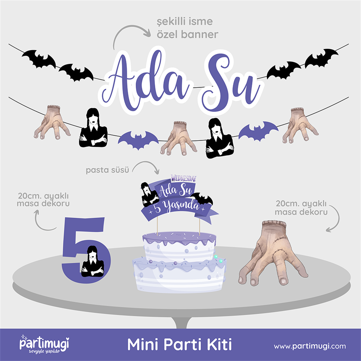 Wednesday Maxi Parti Kiti