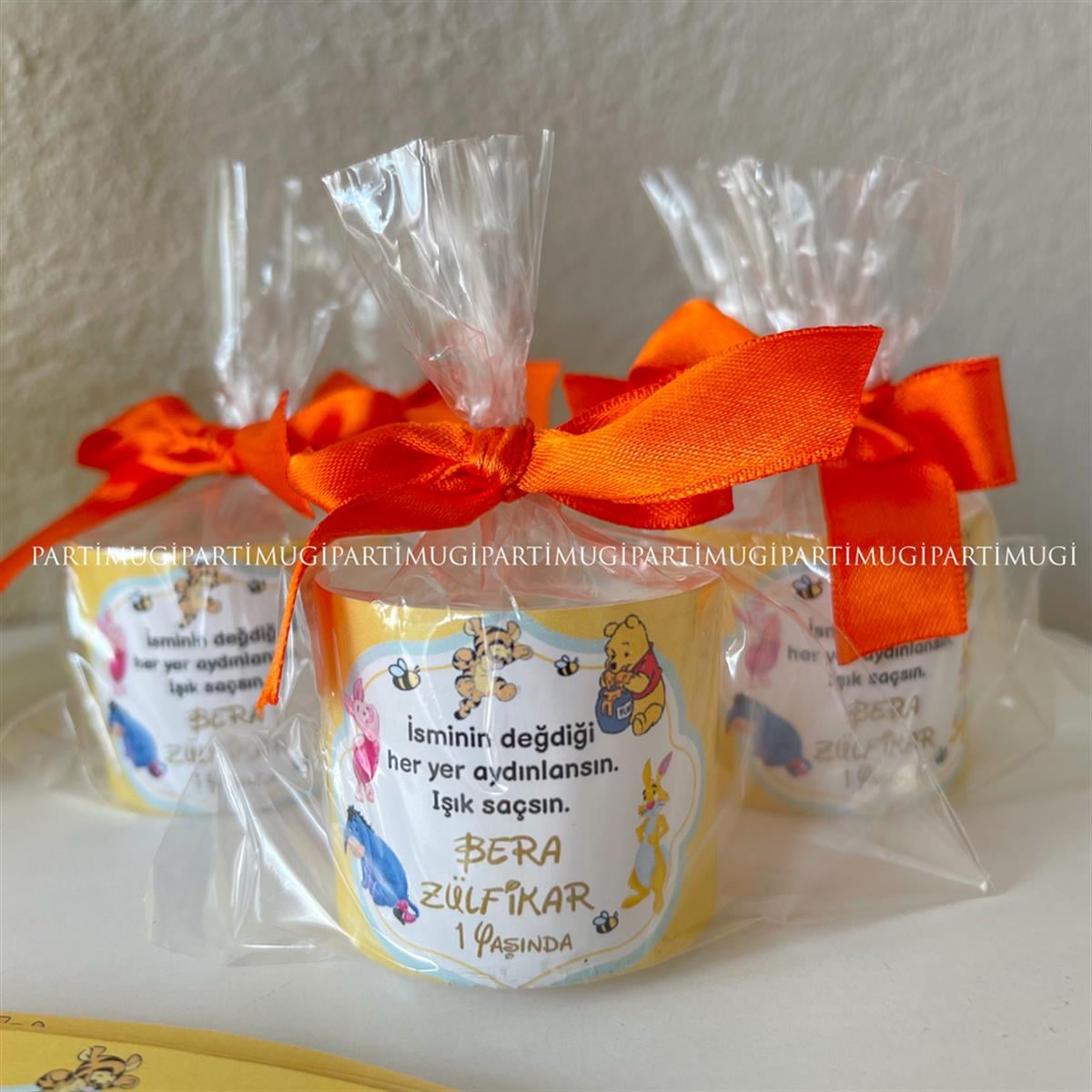 Winnie The Pooh Temalı Hediyelik Mum