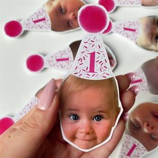 Fotoğraflı Parti Şapkası Temalı Hediyelik Magnet