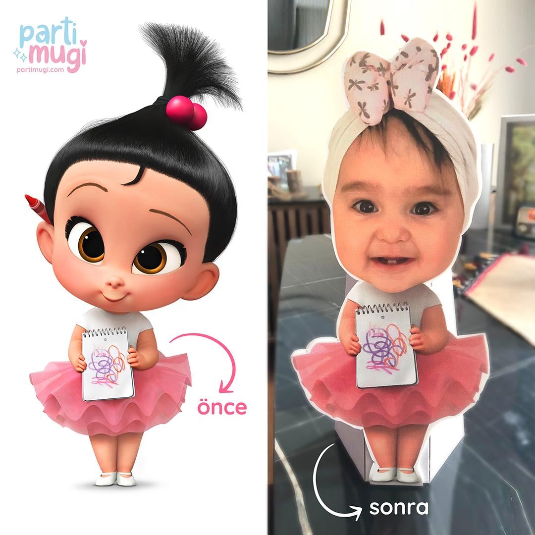 Agnes Bebek Özel Fotoğraflı Ayaklı Maket