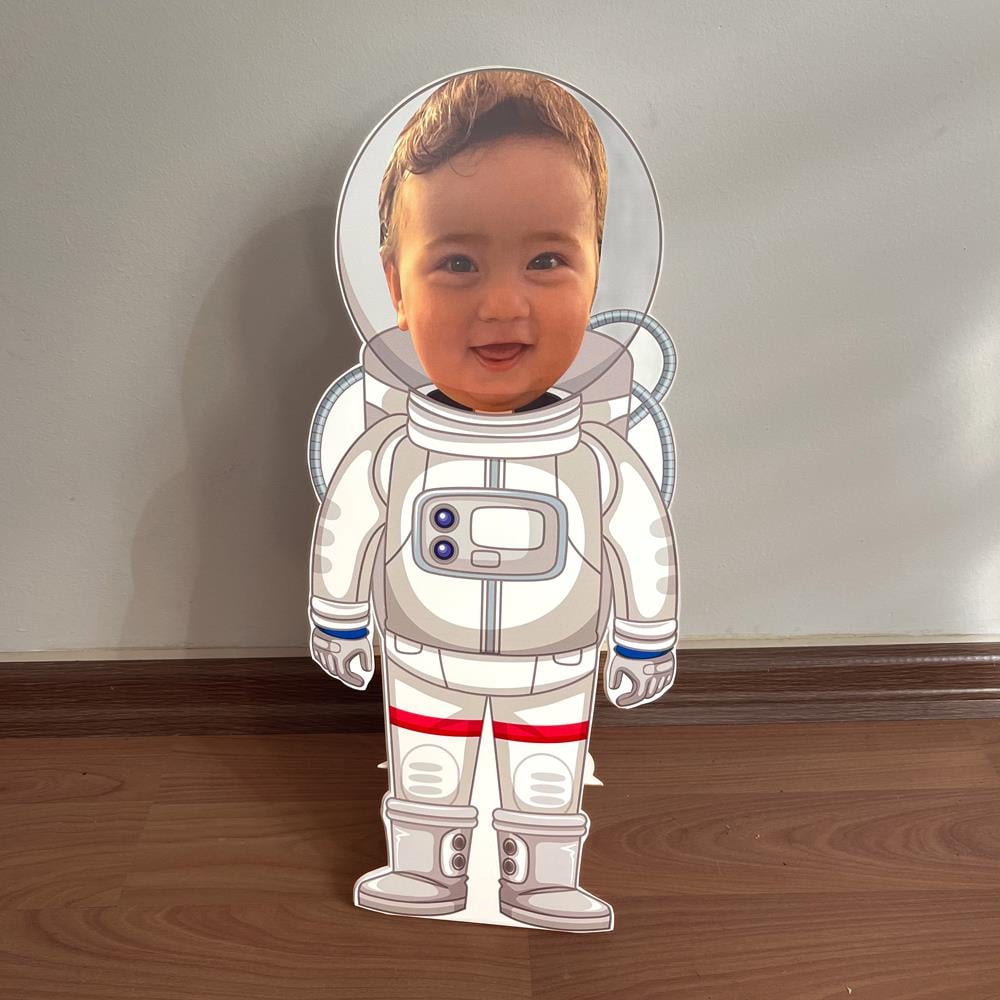 Astronot Özel Fotoğraflı Ayaklı Maket