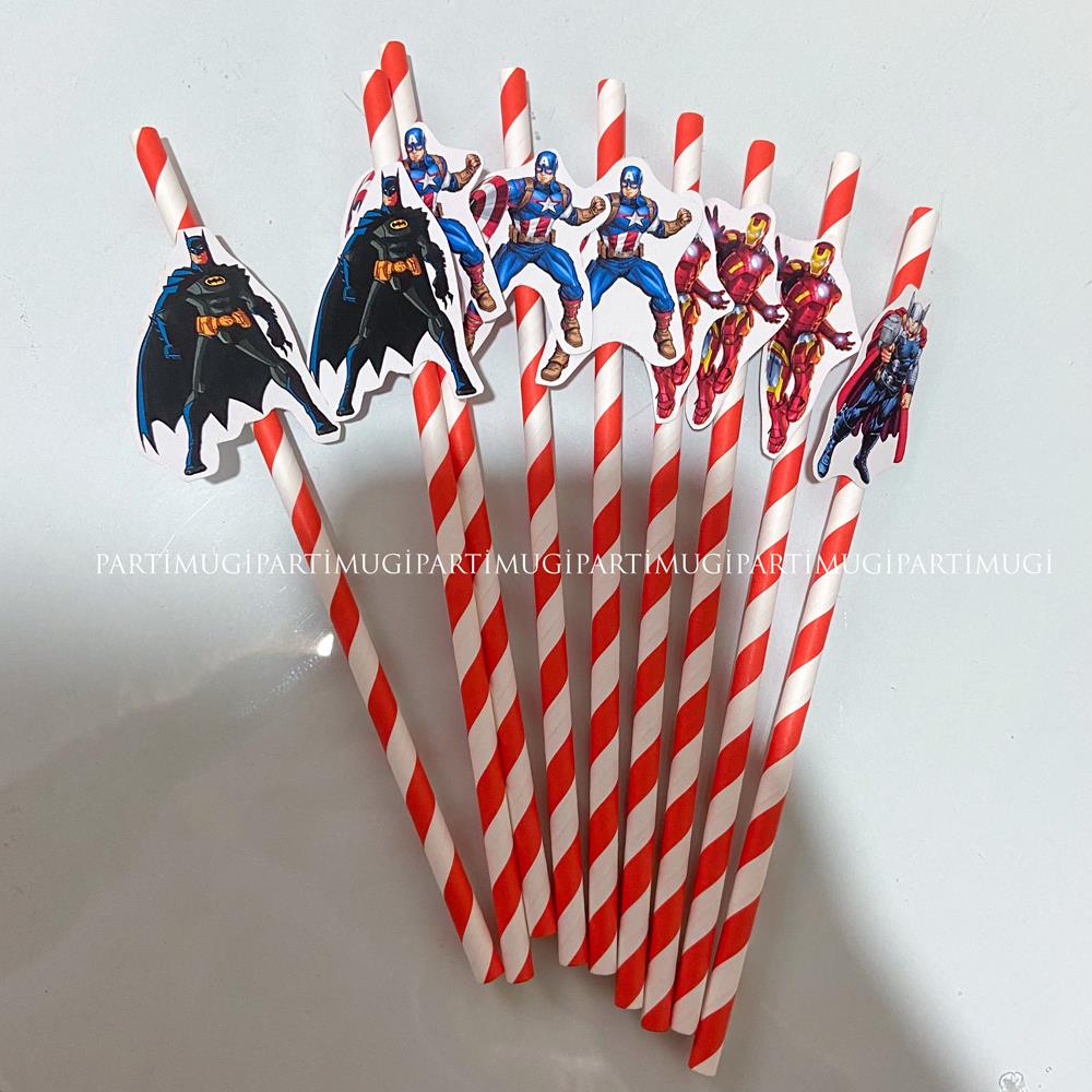 Avangers Temalı Pipet
