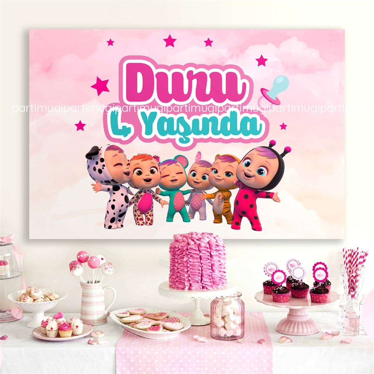 Baby Cry Temalı Afiş Branda