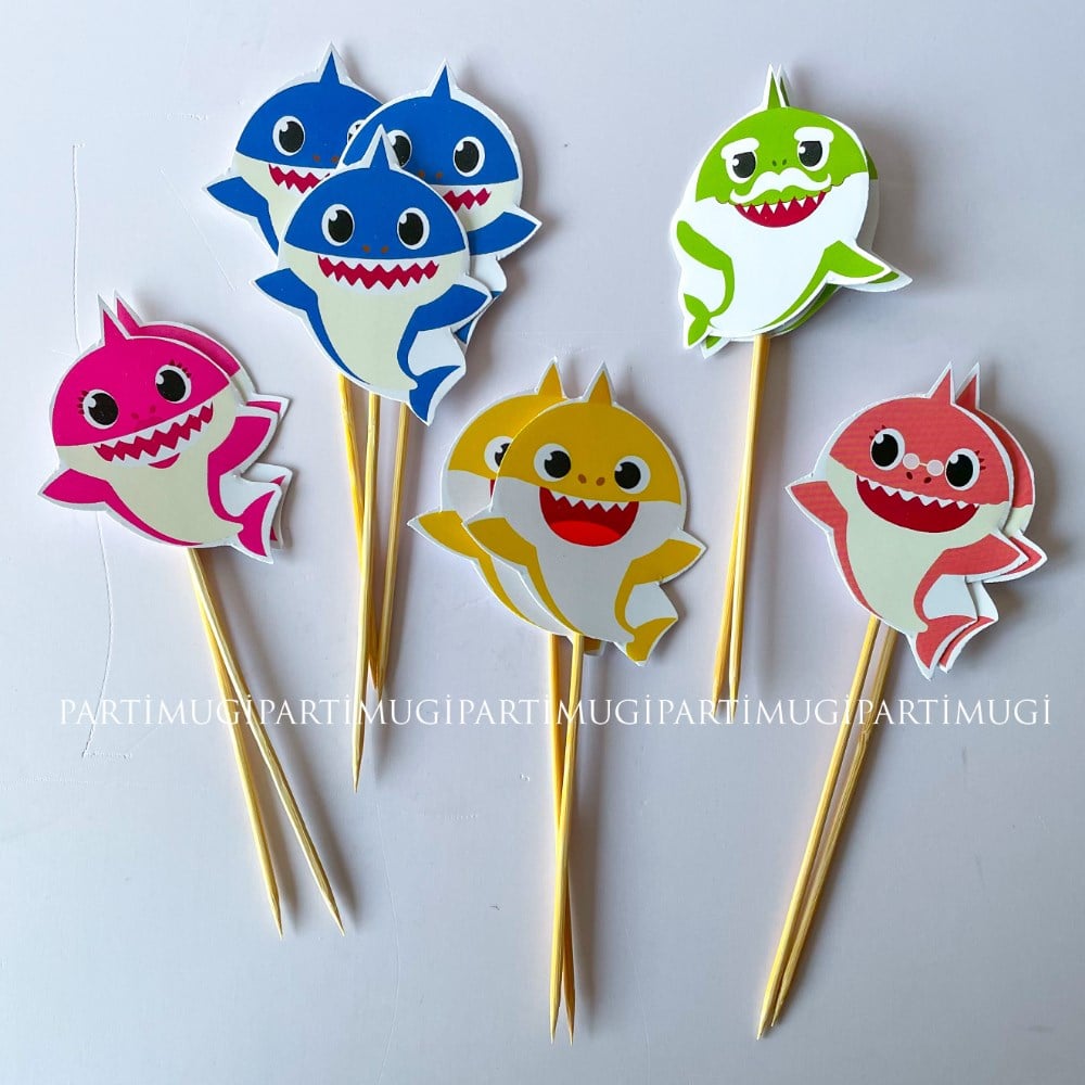 Baby Shark Temalı İkramlık Süs