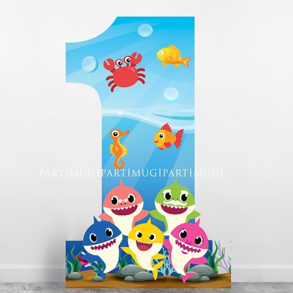 Baby Shark Temalı Rakam Maket
