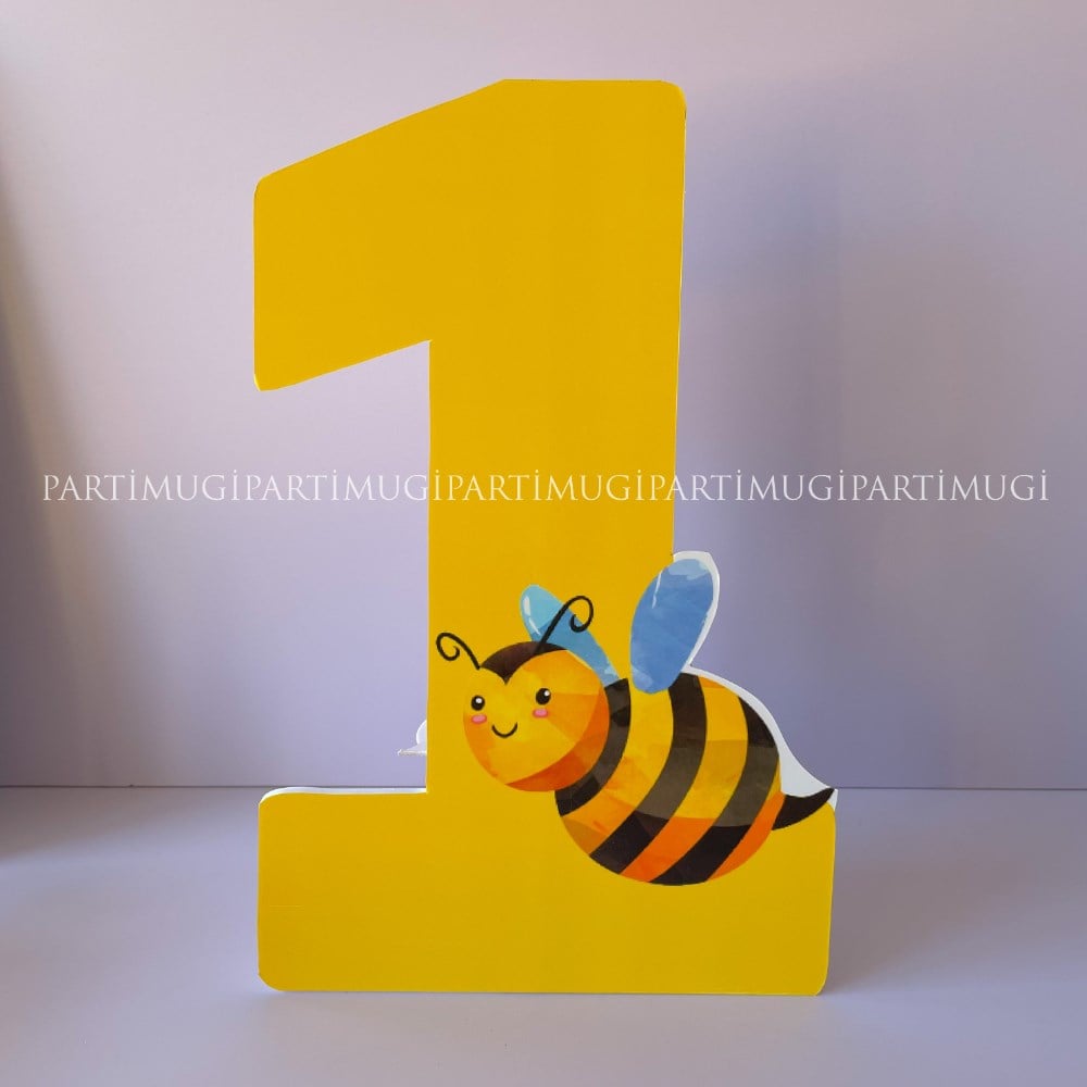 Bal Arısı Temalı 1 Rakam Maket