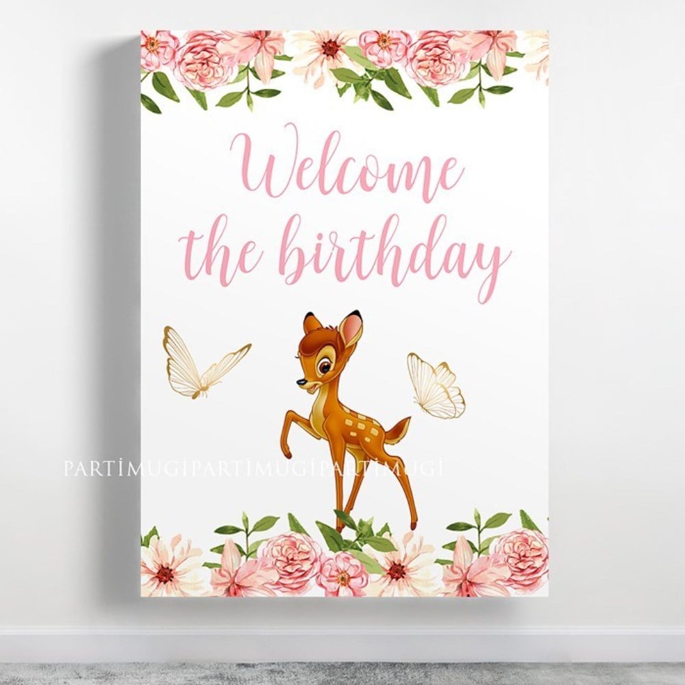 Bambi Temalı Afiş Branda
