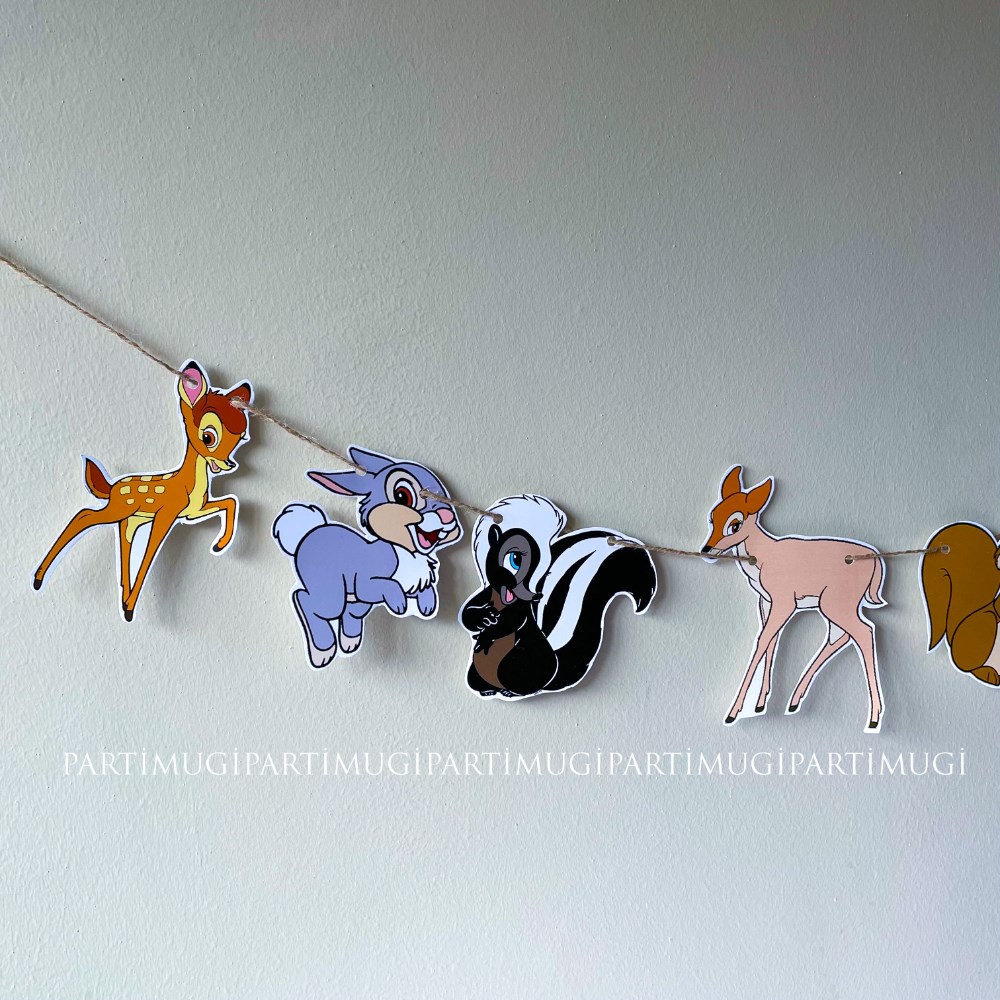 Bambi Temalı Harf Banner