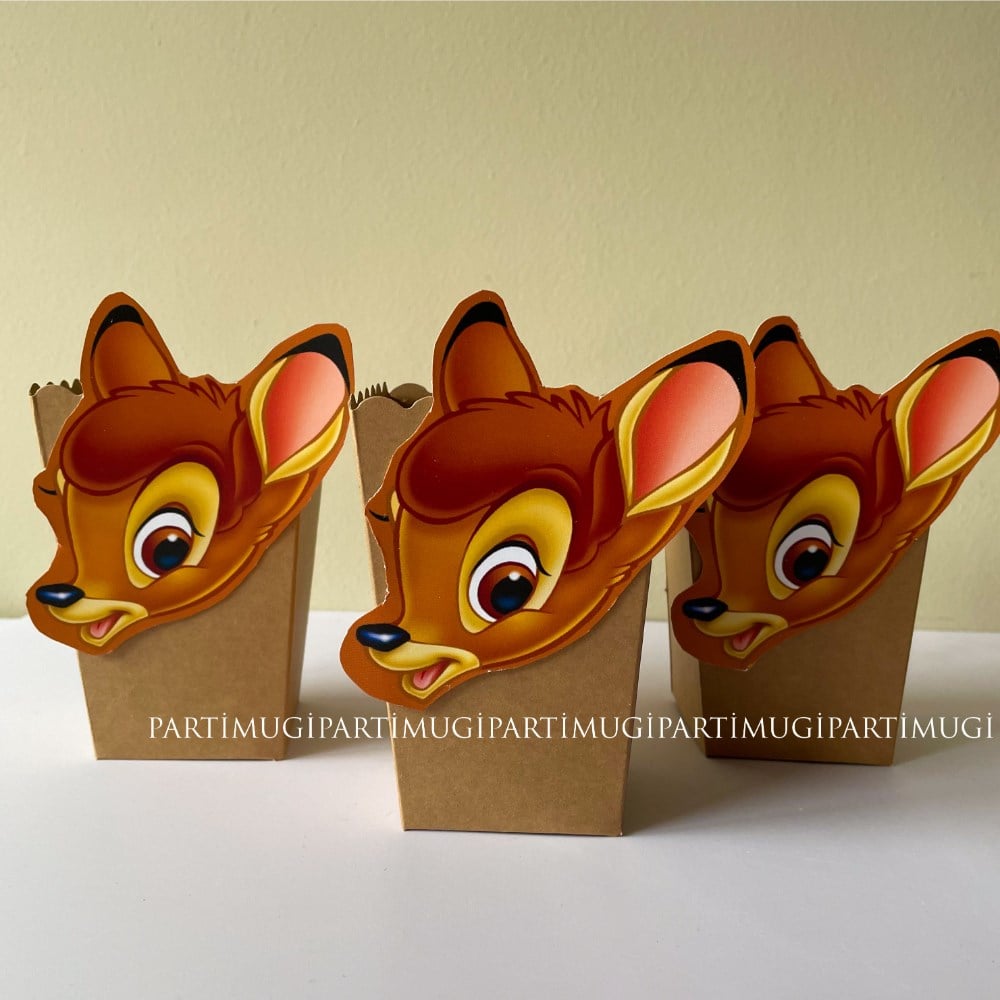 Bambi Temalı Popcorn Kutusu