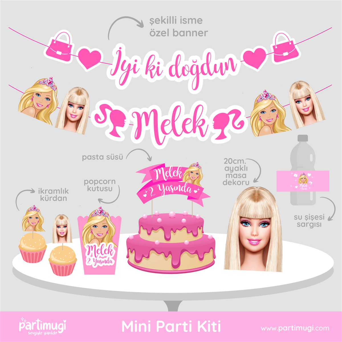 Barbie Mini Parti Kiti