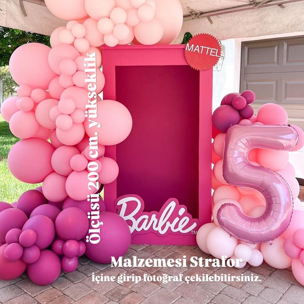 Barbie Strafor Fotoğraf Kutusu