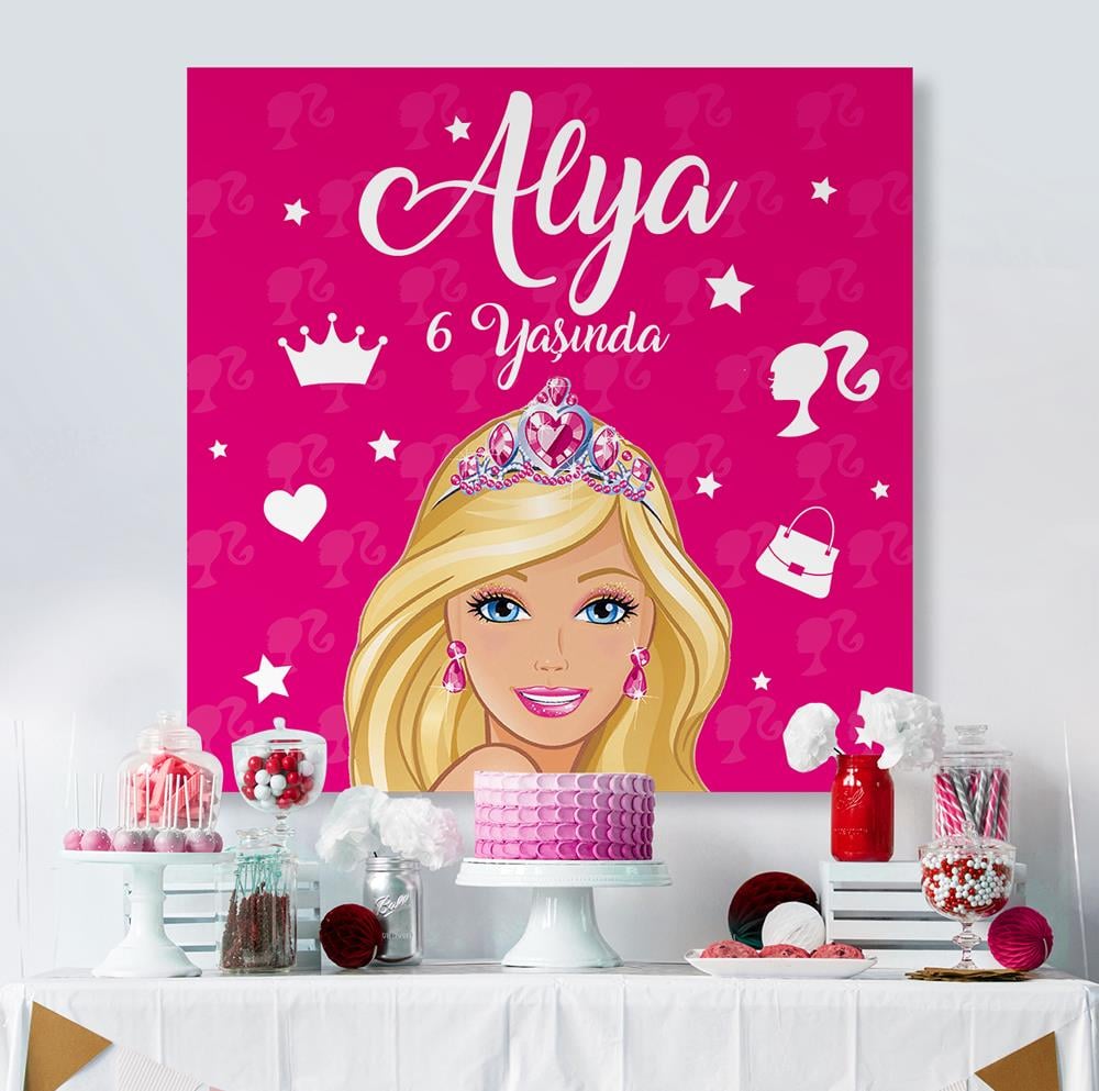 Barbie Temalı Afiş Branda