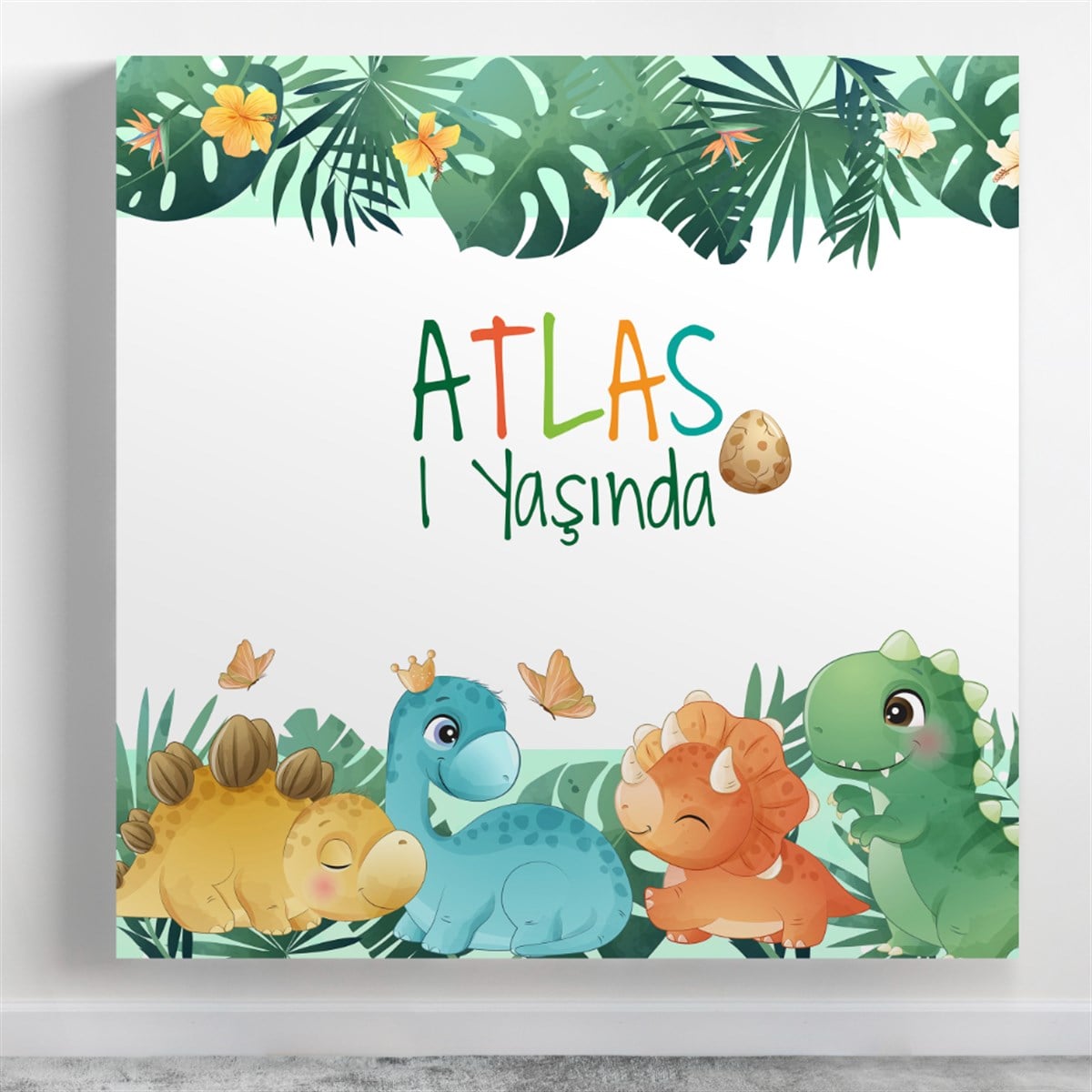 Bebek Dinozorlar Temalı Afiş Branda