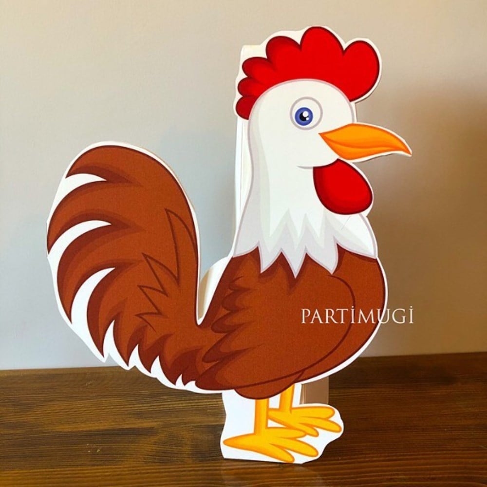 Çiftlik Temalı Horoz Ayaklı Maket