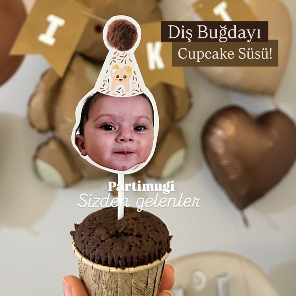 Diş Buğdayı Şapkalı Fotoğraflı Kürdan