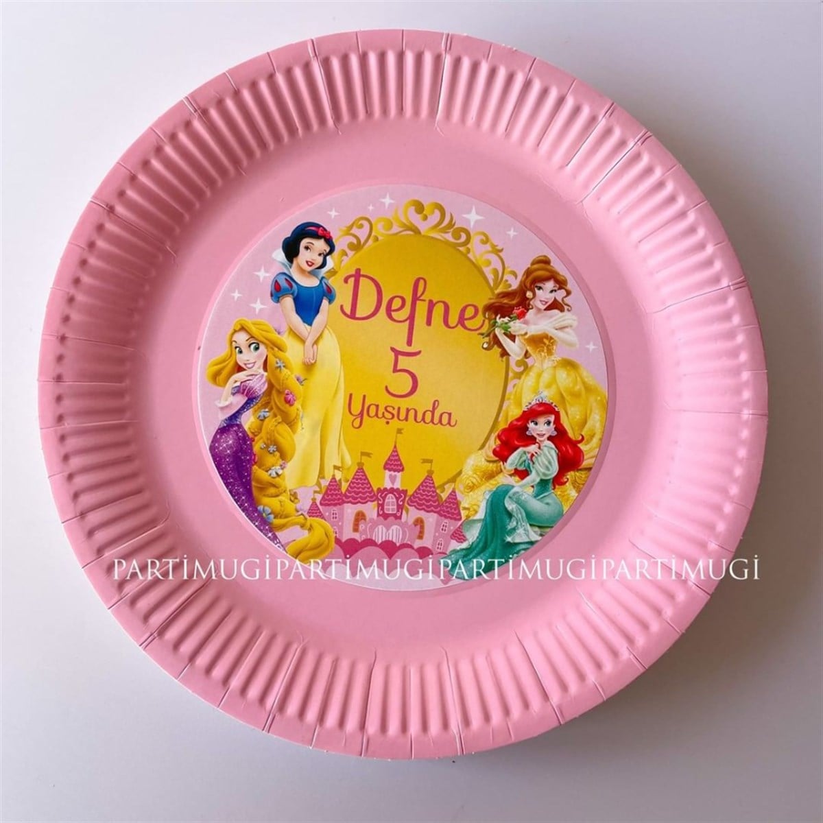 Disney Prensesleri Temalı Tabak