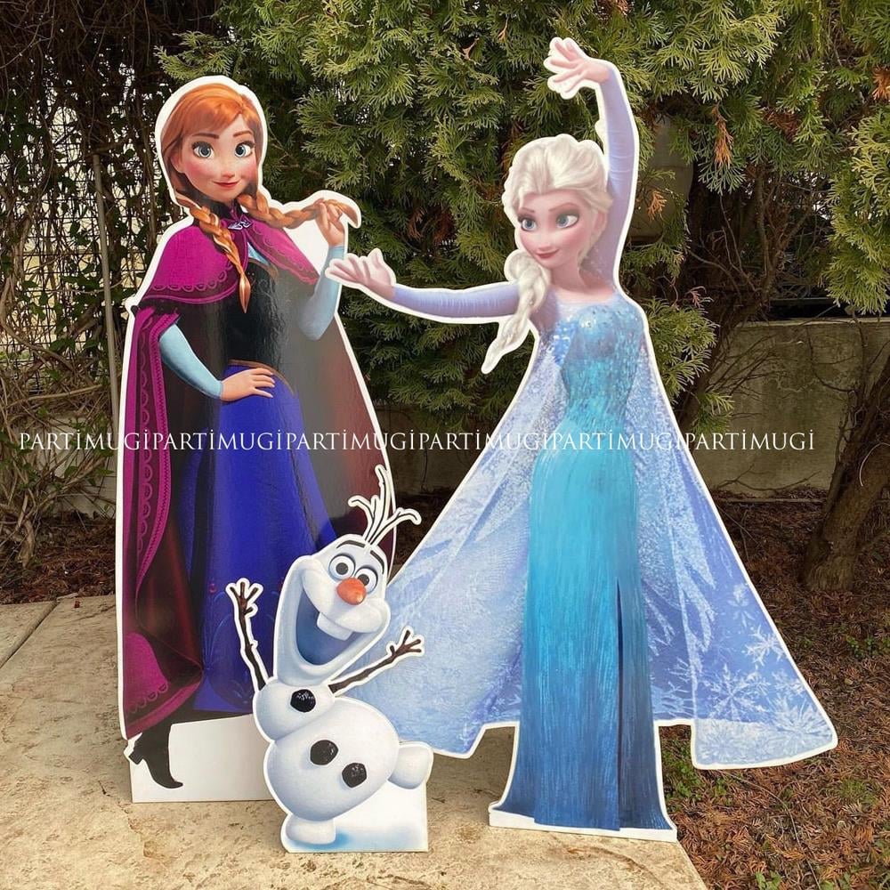 Elsa Anna Frozen Ayaklı Maket Seti