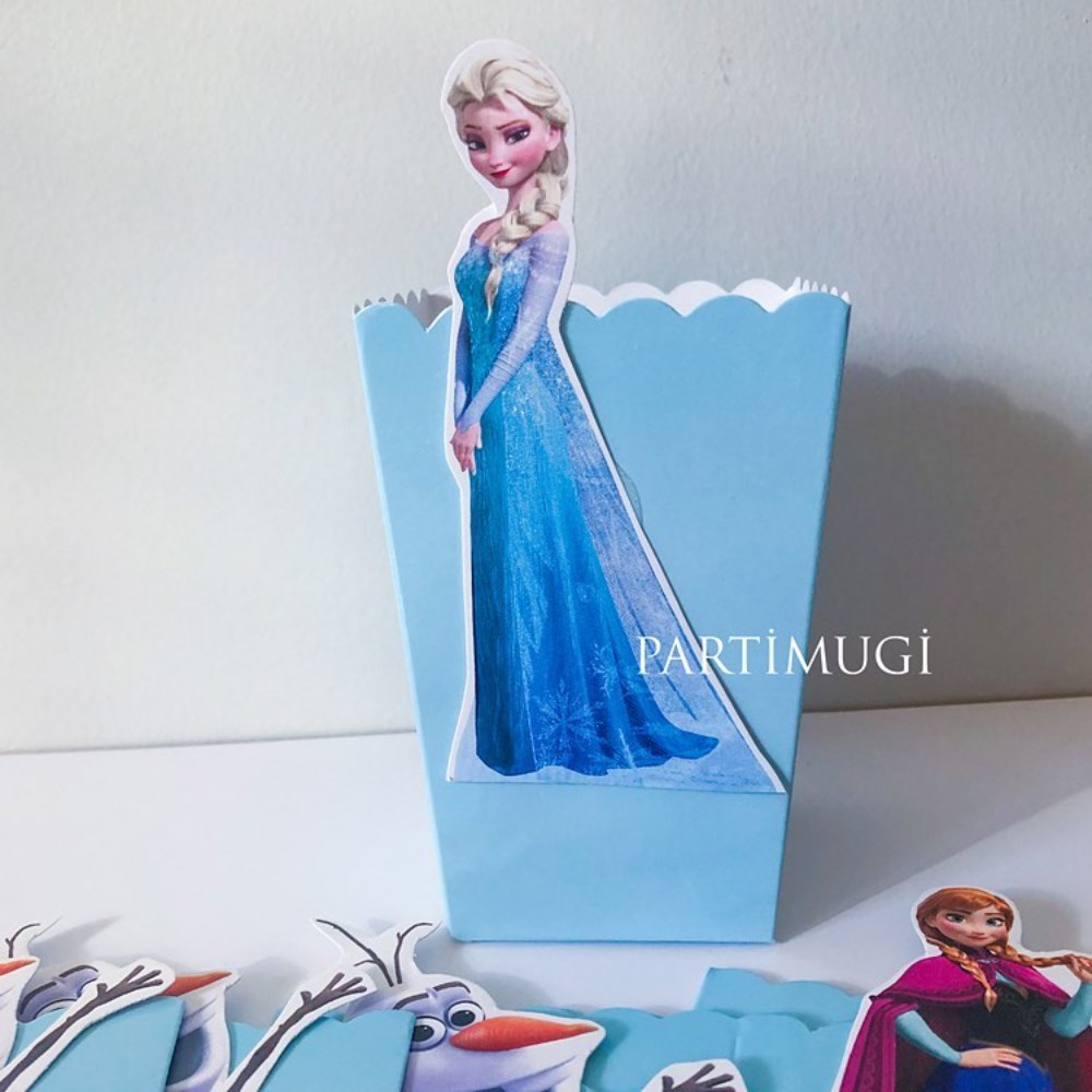 Frozen Elsa Temalı Popcorn Kutusu │ partimugi.com