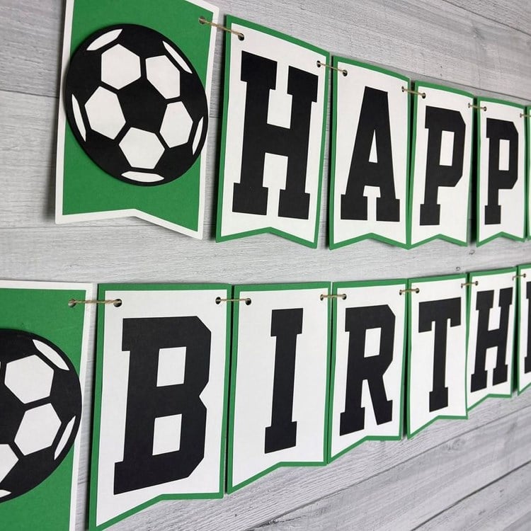 Futbol Temalı Harf Banner