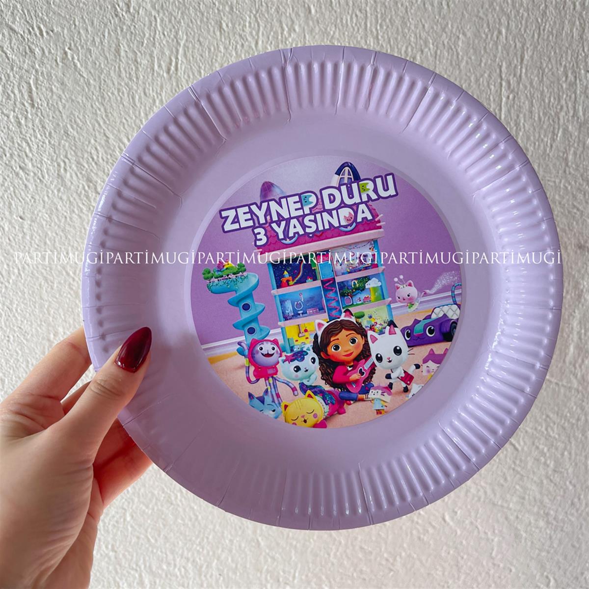 Gabby'nin Hayal Evi Temalı Tabak