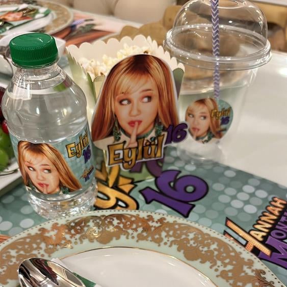 Hannah Montana Doğum Günü Temalı Popcorn Kutusu