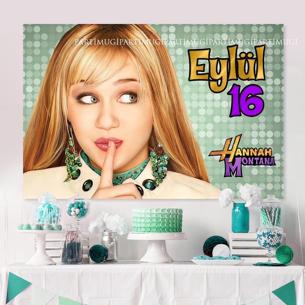 Hannah Montana Temalı Afiş Branda
