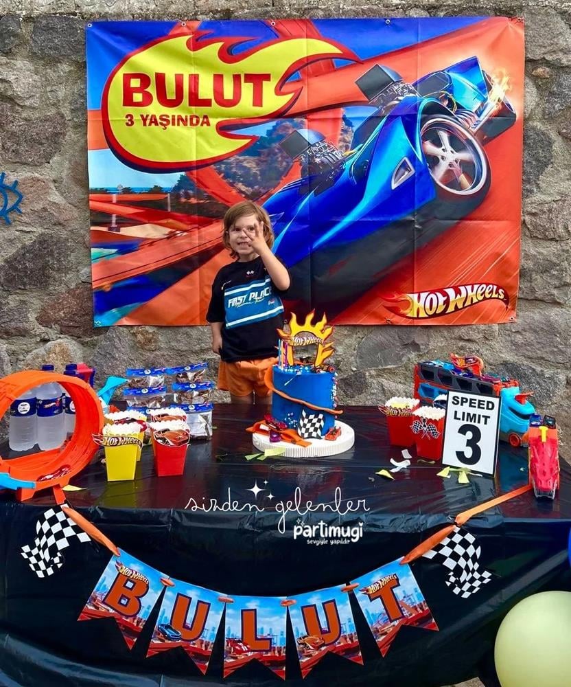 Hot Wheels Temalı Afiş Branda