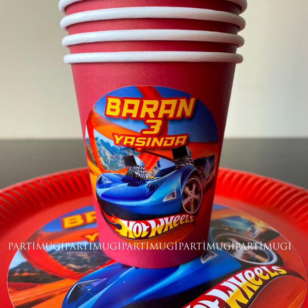 Hot Wheels Temalı Bardak