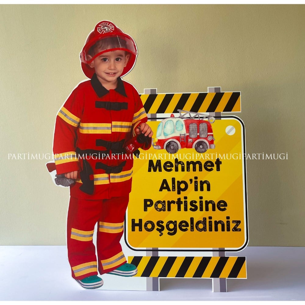 İtfaiye Temalı Karşılama Panosu