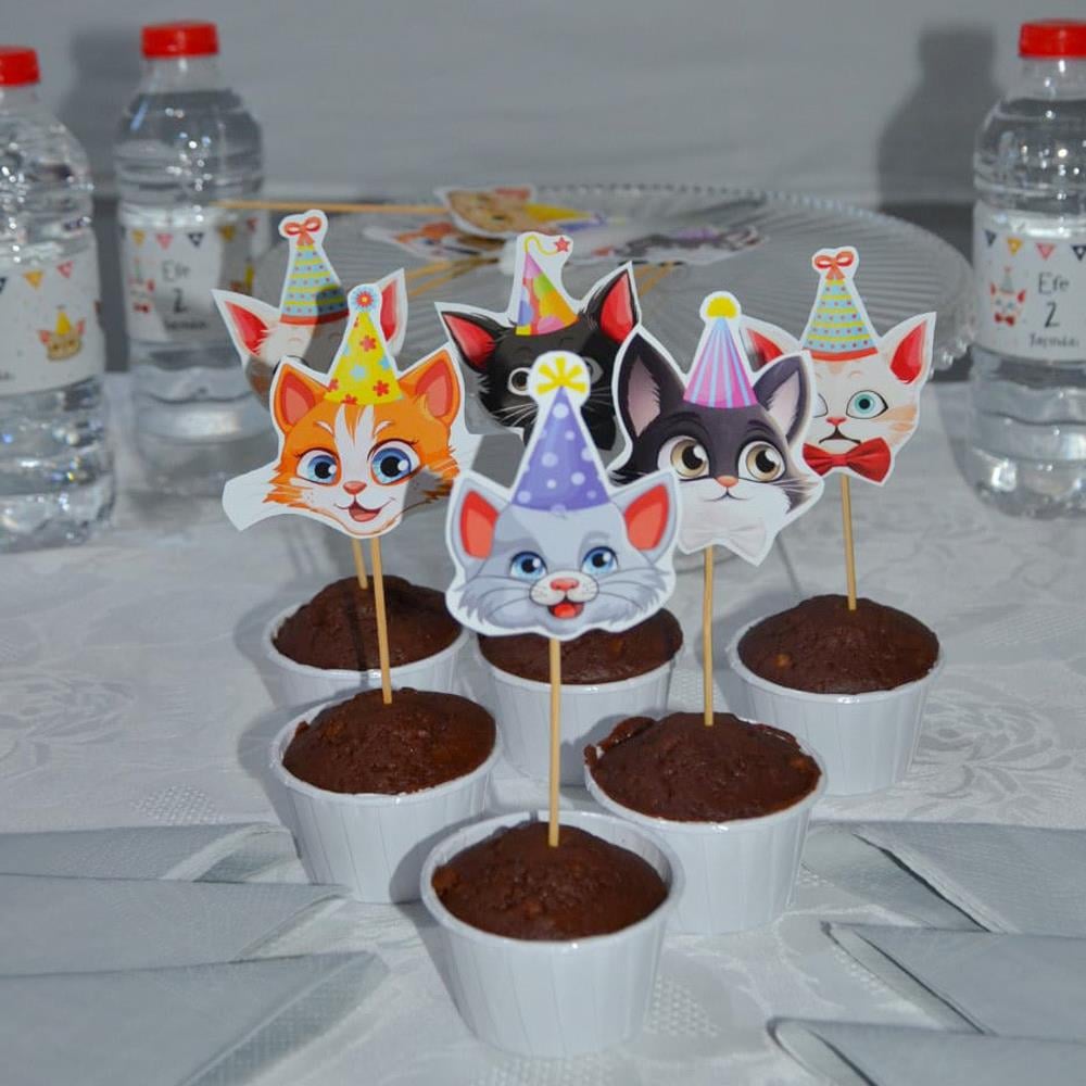 Kedi Temalı İkramlık Süs
