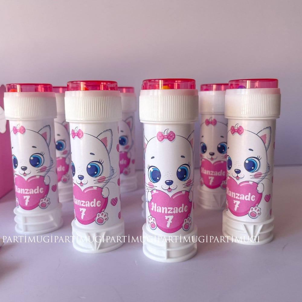 Kedi Temalı Köpük Baloncuk