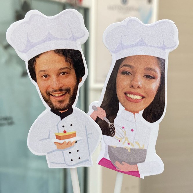 Kişiye Özel  Fotoğraflı Chef Şef Aşçı Temalı Fotoğraflı Kürdan