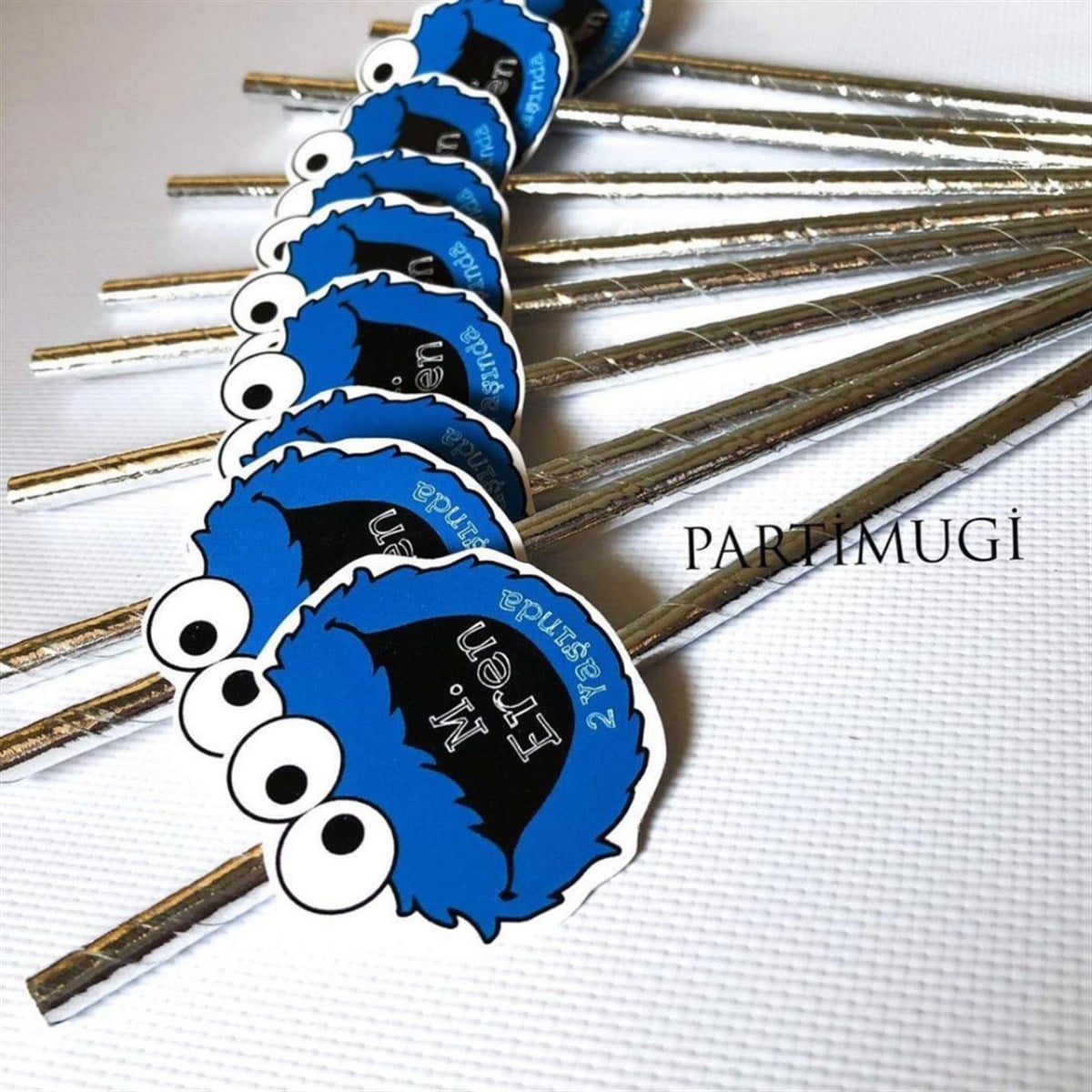 Kurabiye Canavarı Temalı Pipet