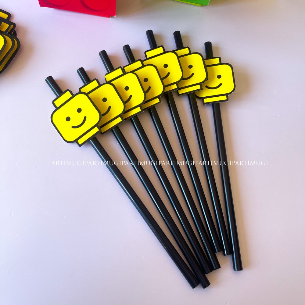 Lego Temalı Pipet