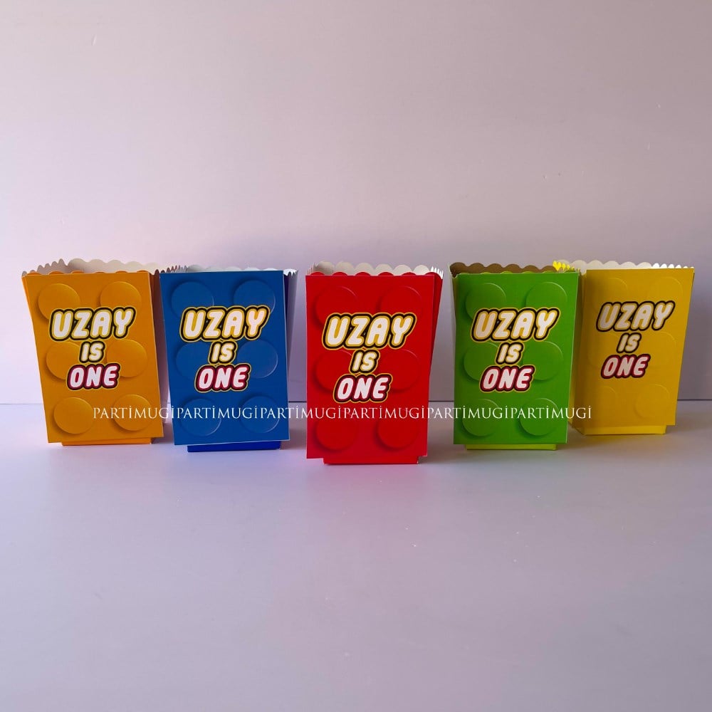 Lego Temalı Popcorn Kutusu