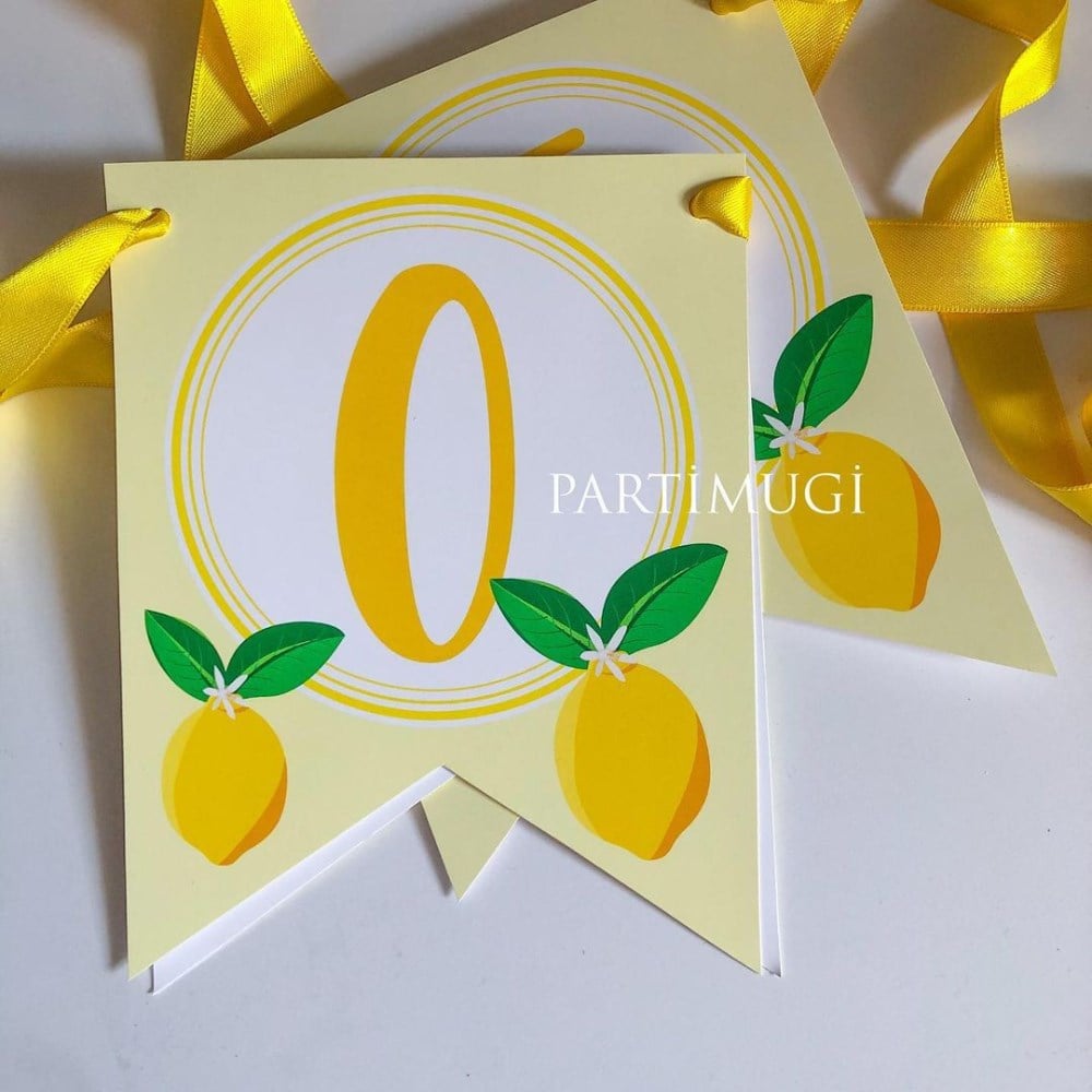 Limon Temalı Harf Banner