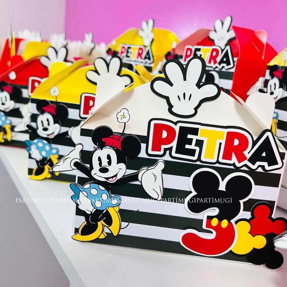 Mickey Mouse Temalı Kutu Hediye Çantası