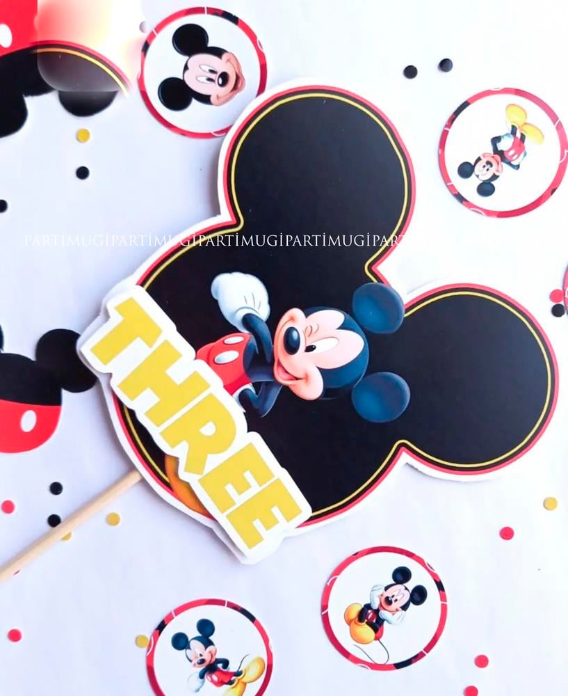 Mickey Mouse Temalı Pasta Süsü