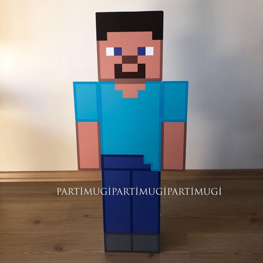 Minecraft Temalı Ayaklı Maket