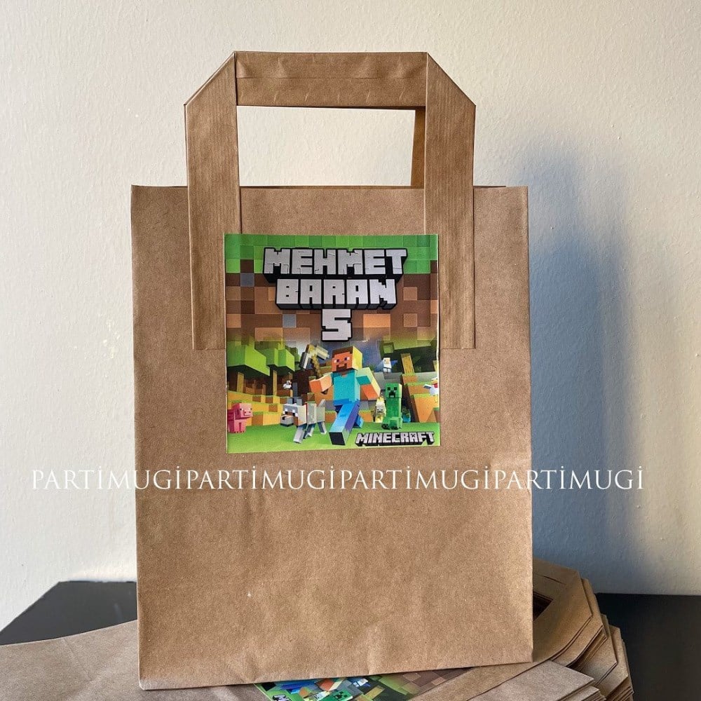 Minecraft Temalı Hediyelik Çanta